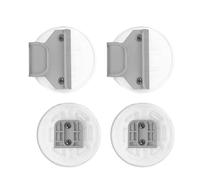 1 set di componenti di ricambio per cancello del bambino, montaggio a parete, base con viti a gancio per migliorare bambini e animali domestici