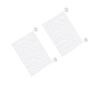 1 set di contenitori per il bagno, particolarmente mini cesti pantaloni, strumento musicale gonfiabile, ripiano doccia in rete, per appendere accessori, mini cestino della spesa, rete bianca in