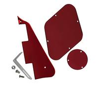1 set di coperchio della cavità del convertitore di controllo del battipenna per chitarra e staffa e viti per parti di chitarra Parti di Chitarra Elettrica (Color : Red Mirror)