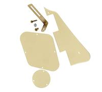 1 set di coperchio della cavità del convertitore di controllo del battipenna per chitarra e staffa e viti per parti di chitarra Parti di Chitarra Elettrica (Color : Cream 1Ply)