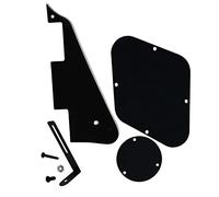 1 set di coperchio della cavità del convertitore di controllo del battipenna per chitarra e staffa e viti per parti di chitarra Parti di Chitarra Elettrica (Color : Black 3Ply)