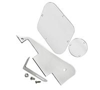 1 set di coperchio della cavità del convertitore di controllo del battipenna per chitarra e staffa e viti per parti di chitarra Parti di Chitarra Elettrica (Color : Silver Mirror)