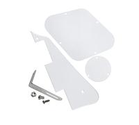 1 set di coperchio della cavità del convertitore di controllo del battipenna per chitarra e staffa e viti per parti di chitarra Parti di Chitarra Elettrica (Color : White 1Ply)