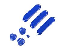 1 Set Di Copertura Per Pickup A Bobina Singola Chiusa In Plastica Con Manopola Crontrol Del Tono Del Volume E Punta Dell'interruttore Accessorio per Chitarra Strumento (Color : Blue)