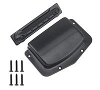 1 set di cordiera per chitarra Yootones regolabile per ponte, include viti di montaggio, parte di ricambio fissa, compatibile con parti di chitarra elettrica Teisco vintage (nero)