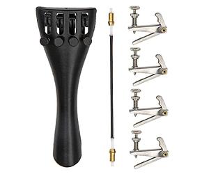 1 set di cordiera per violino Yootones e cordiera e accordatori, compatibile con kit di accessori per violino 4/4-3/4