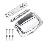 1 set di cordiera regolabile per chitarra Yootones con copertura per ponte, include viti di montaggio, parte di ricambio fissa, compatibile con parti di chitarra elettrica Teisco vintage (argento)