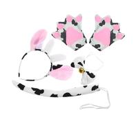 1 set di costume da cow papillon travestimento animale per feste, carnevale, Halloween e cosplay, accessori divertenti per adulti