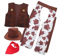 1 set di costume da cowboy per Halloween da bambino con cappello western e