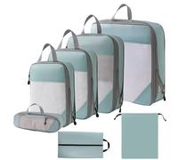 1 set di cubi di imballaggio a compressione organizer da viaggio comprimibile con maniglia per bagaglio a mano valigia zaino borsone viaggio d'affari campeggio vacanza