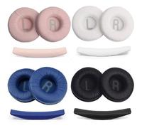 1 set di cuscinetti auricolari di ricambio in schiuma da 70 mm, morbidi cuscinetti per cuffie Tune 600 T450 T450BT T500BT (nero)