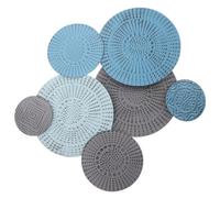 1 set di decorazioni murali a forma di disco irregolare - targa da