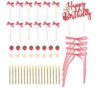 1 set di decorazioni per torte a forma di fiocco: decorazioni per torte a tema