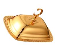 1 set di dessert piatto con coperchio per piatto di stoccaggio per torta per