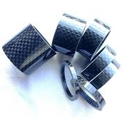 1 set di distanziali in carbonio lucido 1/8", 3/5/8/10/15/20/30 mm, lucido