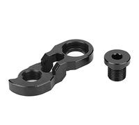 1 set di estensione del gancio del deragliatore posteriore in lega di alluminio per biciclette da montagna per bici da strada ((nera))