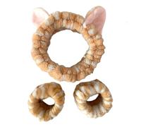 1 set di fasce elastiche per capelli da doccia