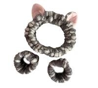 1 set di fasce elastiche per capelli da doccia