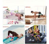 1 Set di Fasce per Allenamento Unisex (Viola, Rosa, Verde), Ideale per Principianti di Yoga e Pilates, Progettato per lo Stretching delle Cosce e l'Allenamento della Forza dei Glutei verde,Viola,rosaP