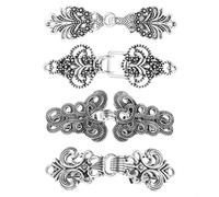 1 set di fermagli for cardigan vintage con spilla e spilla for camicetta con scialle for gioielli di moda da donna(Antique Silver 2)