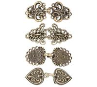 1 set di fermagli for cardigan vintage con spilla e spilla for camicetta con scialle for gioielli di moda da donna(Antique Bronze 1)