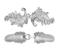 1 set di fermagli for cardigan vintage con spilla e spilla for camicetta con scialle for gioielli di moda da donna(Antique Silver 3)