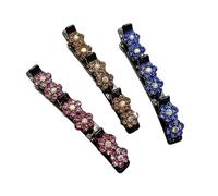 1 set di fermagli per capelli comfort per il controllo dei pony per professionisti e bambini, antiscivolo, fasce leggermente intrecciate
