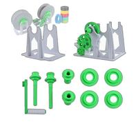 1 Set Di Filamento Preassemblato A Manovella, Materiale PP, Configurazione Efficiente, Risparmio Di Tempo Di Stampa, Compatto E Leggero, Per Bobine Di Stampa 3D Da 1 Kg PLA/PETG/ABS,White-green