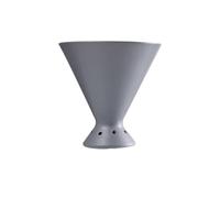 1 set di filtri for caffè americano in ceramica ad alta temperatura V60 for versamento manuale for la preparazione in cucina(GRAY)