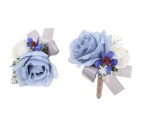 1 set di fiore all'occhiello artificiale e accessorio da sposa per fiore