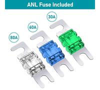 1 Set Di Fusibili Per Auto Audio 4 Vie MIDI Per UTV Barca Stereo N9R1