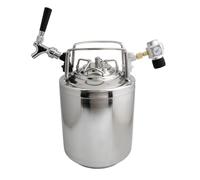 1 Set Di Fusti In Acciaio Inossidabile 304 Secchio + Rubinetto + Manometro Riduttore Di Pressione, Distributore Di Birra Birra Fatta In Casa Birra Artigianale Barile ( Color : 18.5L )