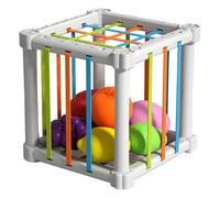 1 set di giocattoli cognitivi a forma di frutta arcobaleno, migliora il riconoscimento del colore e