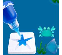 1 Set Di Giocattoli Magici Per Gli Elfi Dell'acqua Con Kit Per La Creazione Di Cristalli Magici Fai Da Te Tagli UnicaPolicloruri di vinile