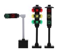 1 set di giocattoli per l'apprendimento precoce del semaforo per bambini, mini segnali stradali, modello