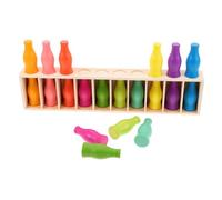 1 Set Di Giochi Di Abbinamento Dei Colori in Legno Montessori, Giocattolo Sensoriale Educativo Per L'ordinamento Dei Colori, Migliora La Coordinazione Occhio-mano E Le