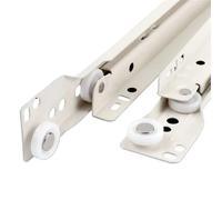 1 set di guide for cassetti due guide for armadi ispessimento tavolo for computer scivolo armadi for abbigliamento tastiera puleggia a rulli mobili(12inch(30cm))