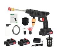 1 set di idropulitrici ad alta pressione senza fili, pulitore elettrico portatile 24 V, pulitore ad alta pressione elettrico per auto, vialetti, case, terrazze, recinzioni, pulitori