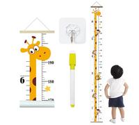 1 set di immagini delle dimensioni, 1 pennarello, tabella di confronto delle taglie dei bambini, tabella delle taglie, adesivo da parete per cameretta dei bambini