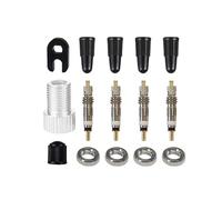 1 set di kit for valvola centrale for bici - Strumento for la rimozione dei cappucci delle valvole in lega - Riparazione delle valvole for pneumatici tubeless e biciclette da strada(Type 4)