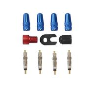 1 set di kit for valvola centrale for bici - Strumento for la rimozione dei cappucci delle valvole in lega - Riparazione delle valvole for pneumatici tubeless e biciclette da strada(Type 3)