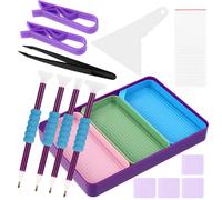 1 set di kit per l'arte del diamante, vassoio per l'arte del diamante, vassoio
