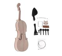 1 set di kit per violino 4/4 non finito, tastiera con corpo in legno, corde e pirolo per mentoniera