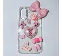 1 set di labbra a farfalla, parole d'amore e buona fortuna, decorazioni a forma di stella di ciliegia, custodia per telefono, forcine per capelli, accessori fai da te, ciondoli artigianali - 50