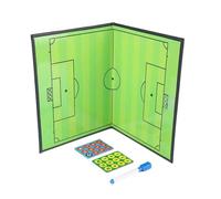 1 set di lavagna magnetica da calcio pieghevole, libri tattici for allenatori con pennarello e portablocco Per Allenamento