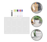 1 set di lavagnetta per appunti in acrilico Lavagna per appunti trasparente