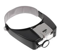 1 set di lente d'ingrandimento a punto croce a punto croce con luce a LED (nera)