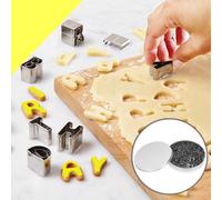 1 set di lettere inglesi creative Biscuit che producono stampi in acciaio