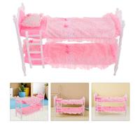 1 set di letto a castello in miniatura per casa delle bambole: letto a soppalco