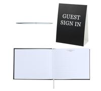 1 set di libri di condoglianze, libro degli ospiti per funerali, libro di